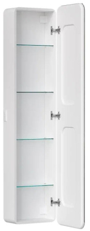 Пенал зеркальный подвесной Equil Soldi LED 40х160