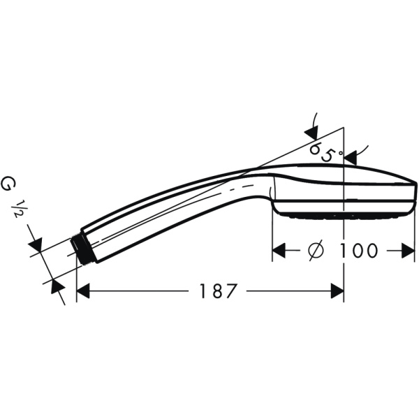 Душевая лейка Hansgrohe Croma 1jet Mono 28580000