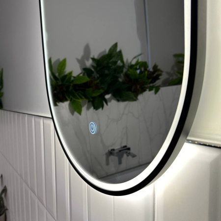 Зеркало Roxen Grown 45х120 черное