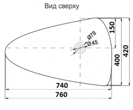 Умывальник CeramaLux 7862