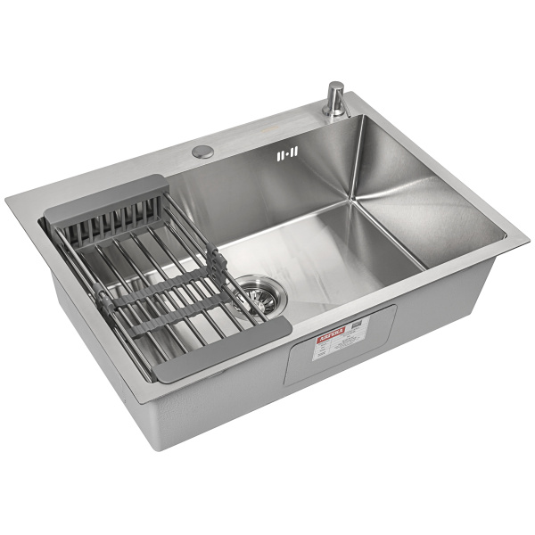 Кухонная мойка Arfeka Eco AR Satin 70х50 с коландером и дозатором