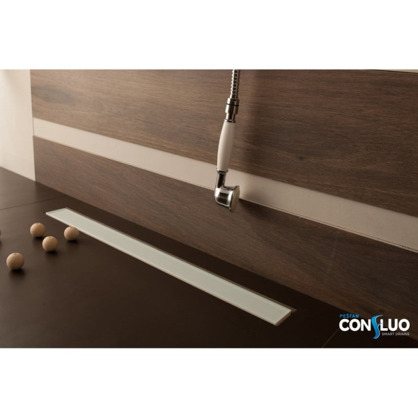 Душевой лоток Pestan Confluo Frameless Line White Glass 30
