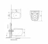 Комплект инсталляции Roxen StounFix Dual Fresh 968512 с унитазом Martin 530220-02 и кнопкой Santi 410260DG