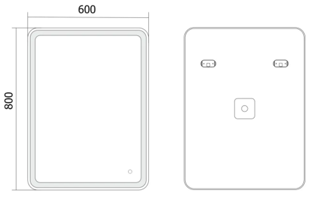 Зеркало Axus Conrad 80х60