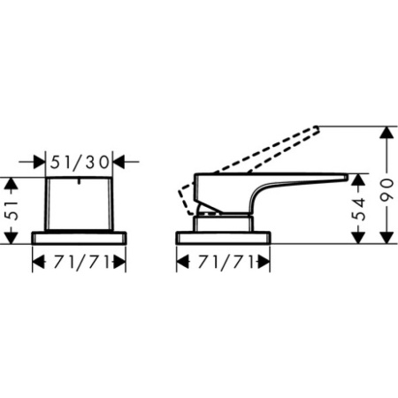 Смеситель Hansgrohe Metropol 32548000