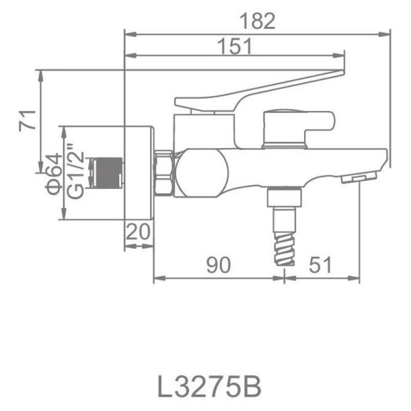 Смеситель с ручным душем Ledeme 3275B Смеситель с ручным душем Ledeme 3275B