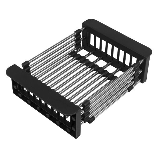 Кухонная мойка Arfeka Eco AR Black 70х50 с коландером и дозатором