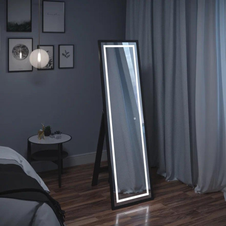 Зеркало Continent Norden Black LED 49х165