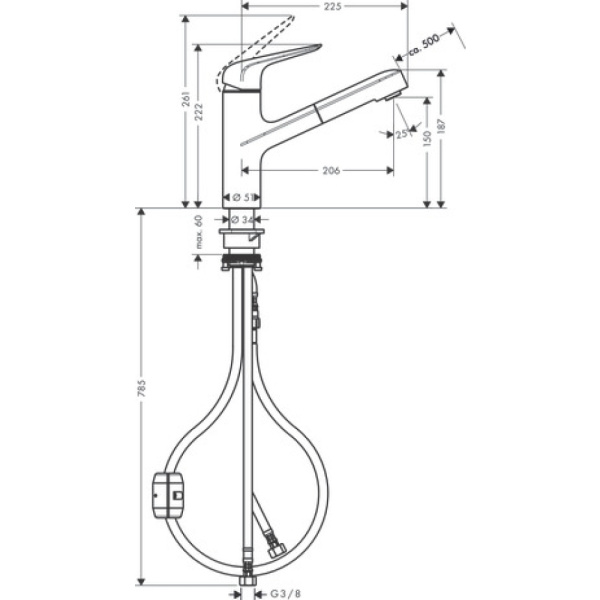 Смеситель Hansgrohe Focus 71814800