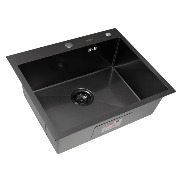 Кухонная мойка Arfeka Eco AR Black PVD Nano Decor Volcanic Rock 60х50