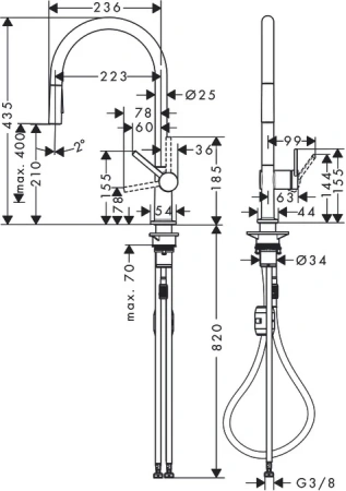 Смеситель Hansgrohe Talis 72800000