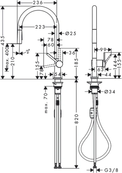 Смеситель Hansgrohe Talis 72800000