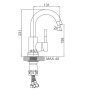 Смеситель для кухни Ledeme L1098B-3