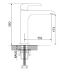Смеситель для умывальника Rose R2111F