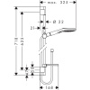 Душевой гарнитур Hansgrohe Raindance Select E 3jet 26620400 с мыльницей