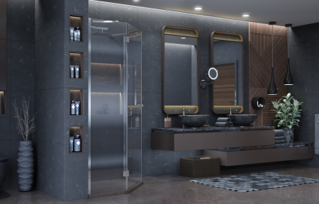 Душевой уголок Ambassador Diamond 90x90 Левый