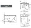 Подвесной унитаз Grado GD-W204R белый