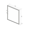 Зеркало Wellsee 7 Rays' Spectrum с LED-подсветкой 80х80