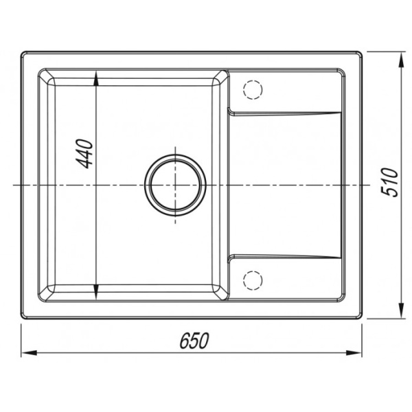Кухонная мойка Arfeka Zia 65х50 Wet Graphite Кухонная мойка Arfeka Zia 65х50 Wet Graphite