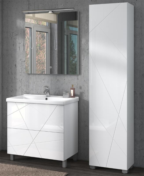 Пенал Vigo Geometry 45х185 белый