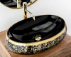 Умывальник Rea Meryl Black U8811
