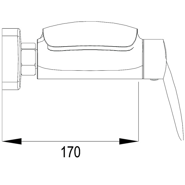 Смеситель для ванны с душем Rose R1102