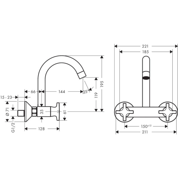 Смеситель Hansgrohe Logis M32 71286000