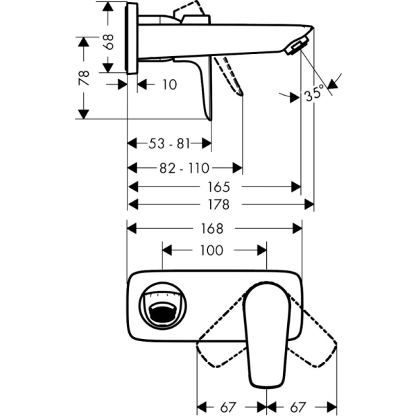 Смеситель встраиваемый Hansgrohe Talis 71732000