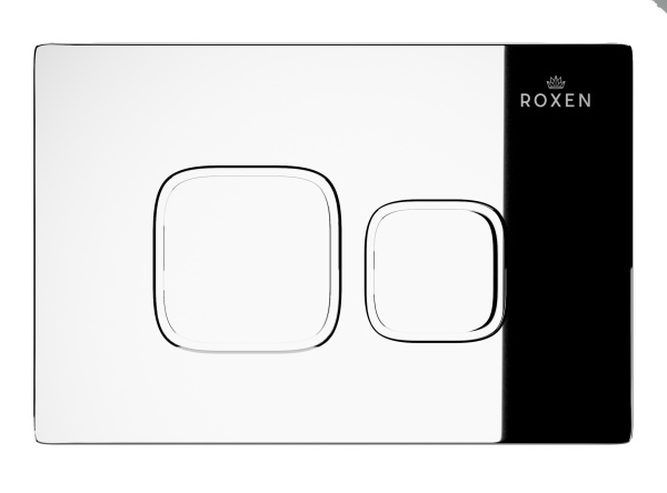 Комплект инсталляции для подвесного унитаза Roxen StounFix Dual Fresh 830081 с кнопкой Roxen Santi 410280CH