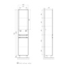 Пенал напольный Equil Corner 40х195