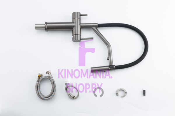 Смеситель с краном для питьевой воды и гибким изливом Gappo G4399-89 Смеситель с краном для питьевой воды и гибким изливом Gappo G4399-89