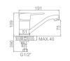 Смеситель Ledeme L4504