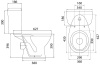 Напольный унитаз Santeri Pro 1P2155S0000BF