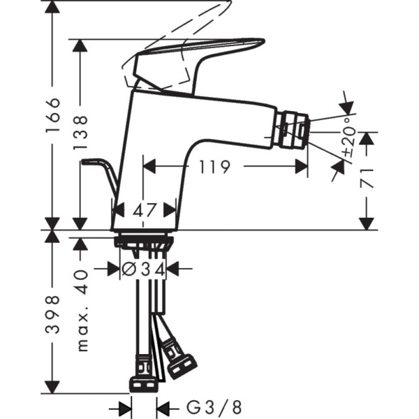 Смеситель Hansgrohe Logis 71203000
