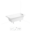 Акриловая ванна в наборе 3 в 1 Wellsee FreeDom 231101007
