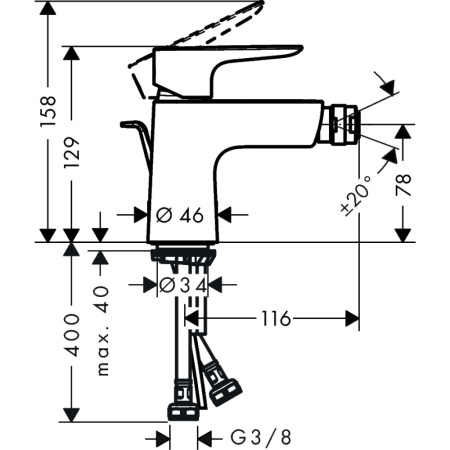 Смеситель Hansgrohe Talis 71720700