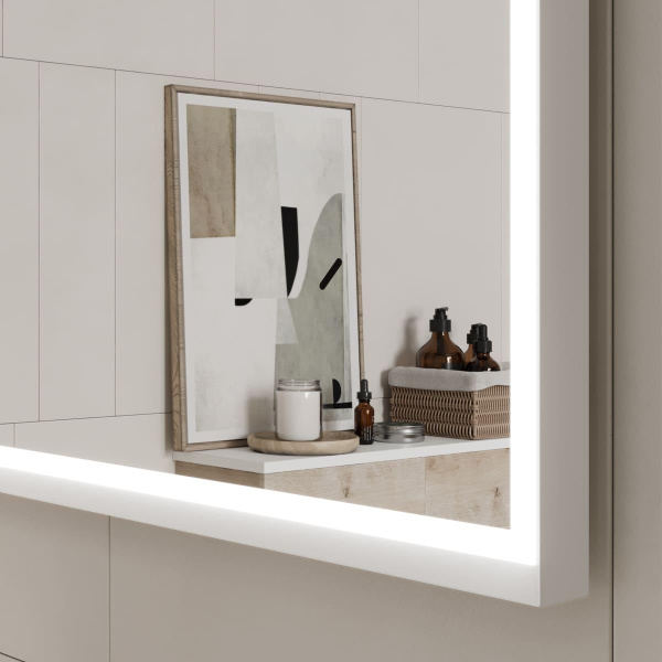 Зеркало Equil Lago LED 60х80 белое