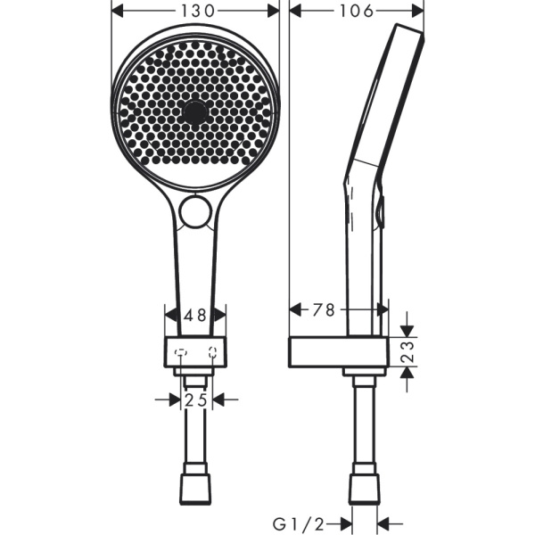 Душевой гарнитур Hansgrohe Rainfinity 3jet 26852700