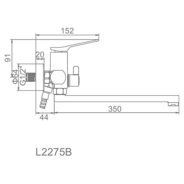 Смеситель с ручным душем Ledeme 2275B Смеситель с ручным душем Ledeme 2275B