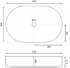 Умывальник Rea Layla 50 U9108