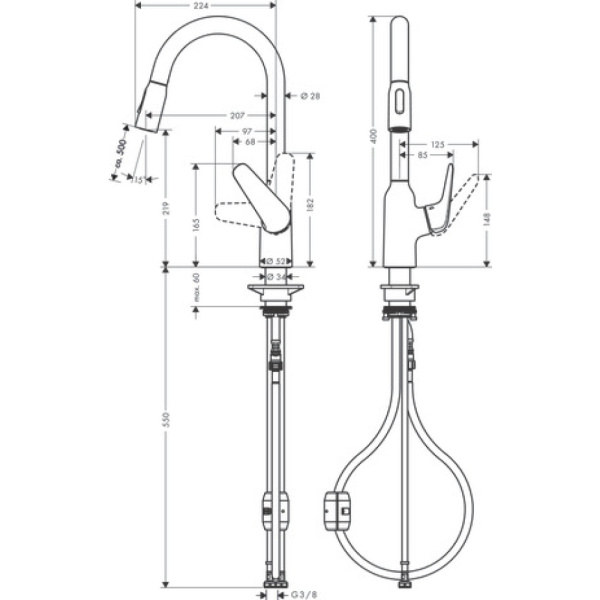Смеситель Hansgrohe Focus 71800800
