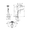 Душевая система термостатическая Hansgrohe Croma Select 1jet 26890340