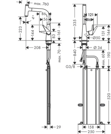 Смеситель Hansgrohe Talis 73852800