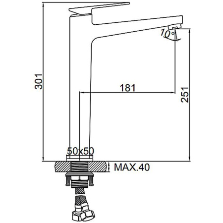 Смеситель Ledeme L1178U