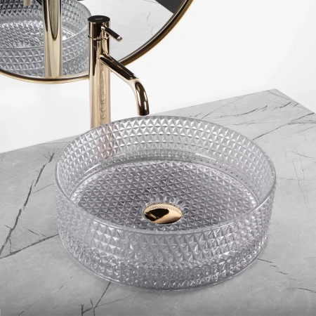 Умывальник Rea Cristal 35 Grey U9615