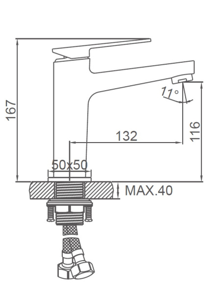 Смеситель Ledeme L1078G Смеситель Ledeme L1078G