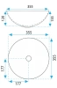 Умывальник Rea Stella Aiax Shiny U9088