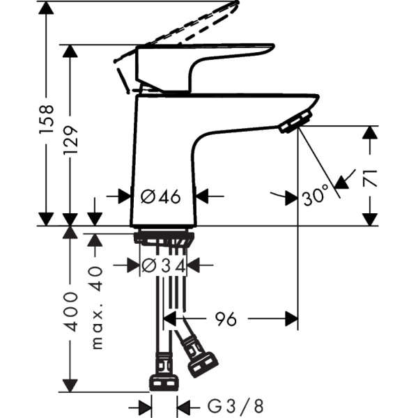 Смеситель Hansgrohe Talis 71702000