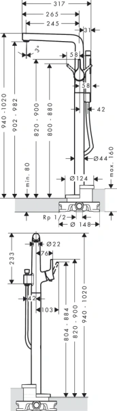 Смеситель Hansgrohe Talis 72412000