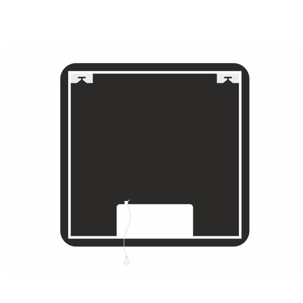 Зеркало Axus Tobo Black 70х70